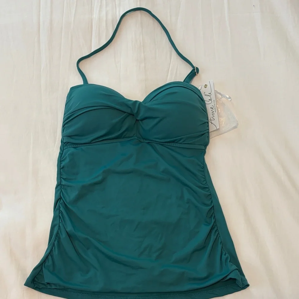 Anne Cole Twist Front Bandeaukini Swim Top